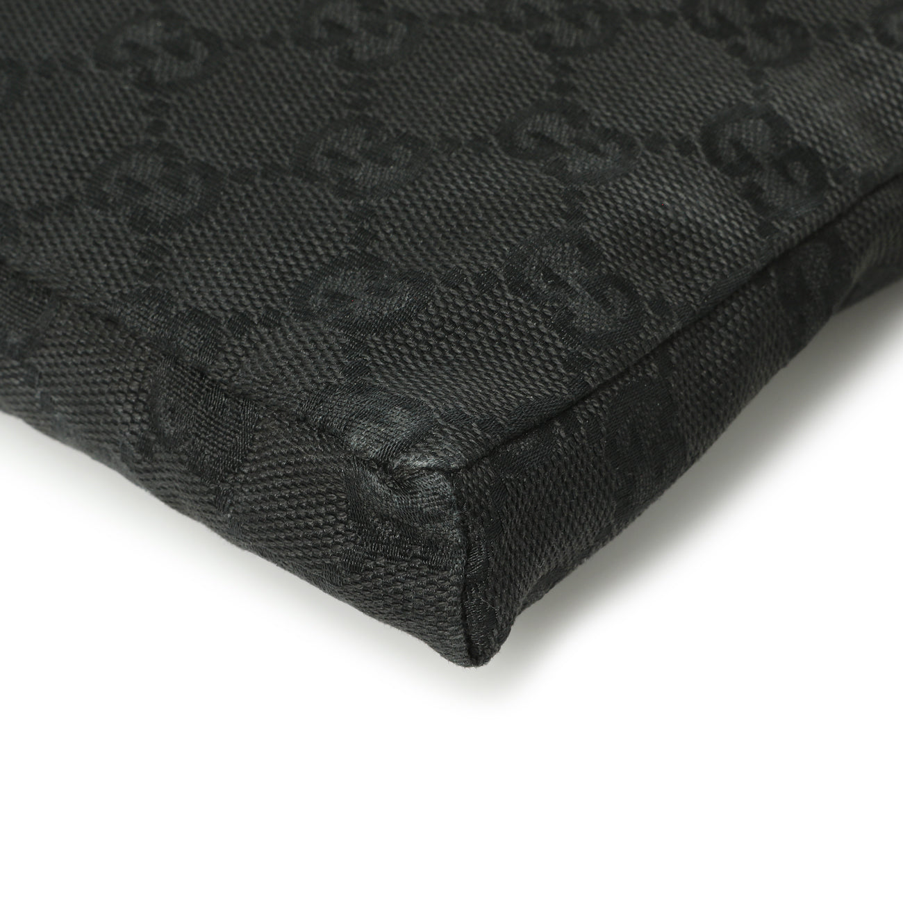 Exclusive Gucci Black GG Monogram Double Pocket Belt Bag — Alternate View 7