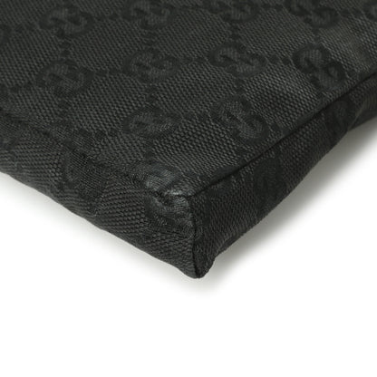 Exclusive Gucci Black GG Monogram Double Pocket Belt Bag — Alternate View 7