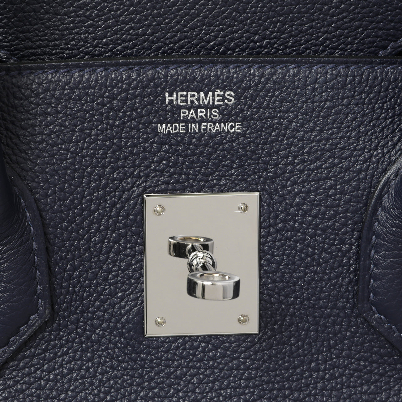 Exclusive Hermes Bleu Nuit Togo Birkin 35 — Alternate View 9
