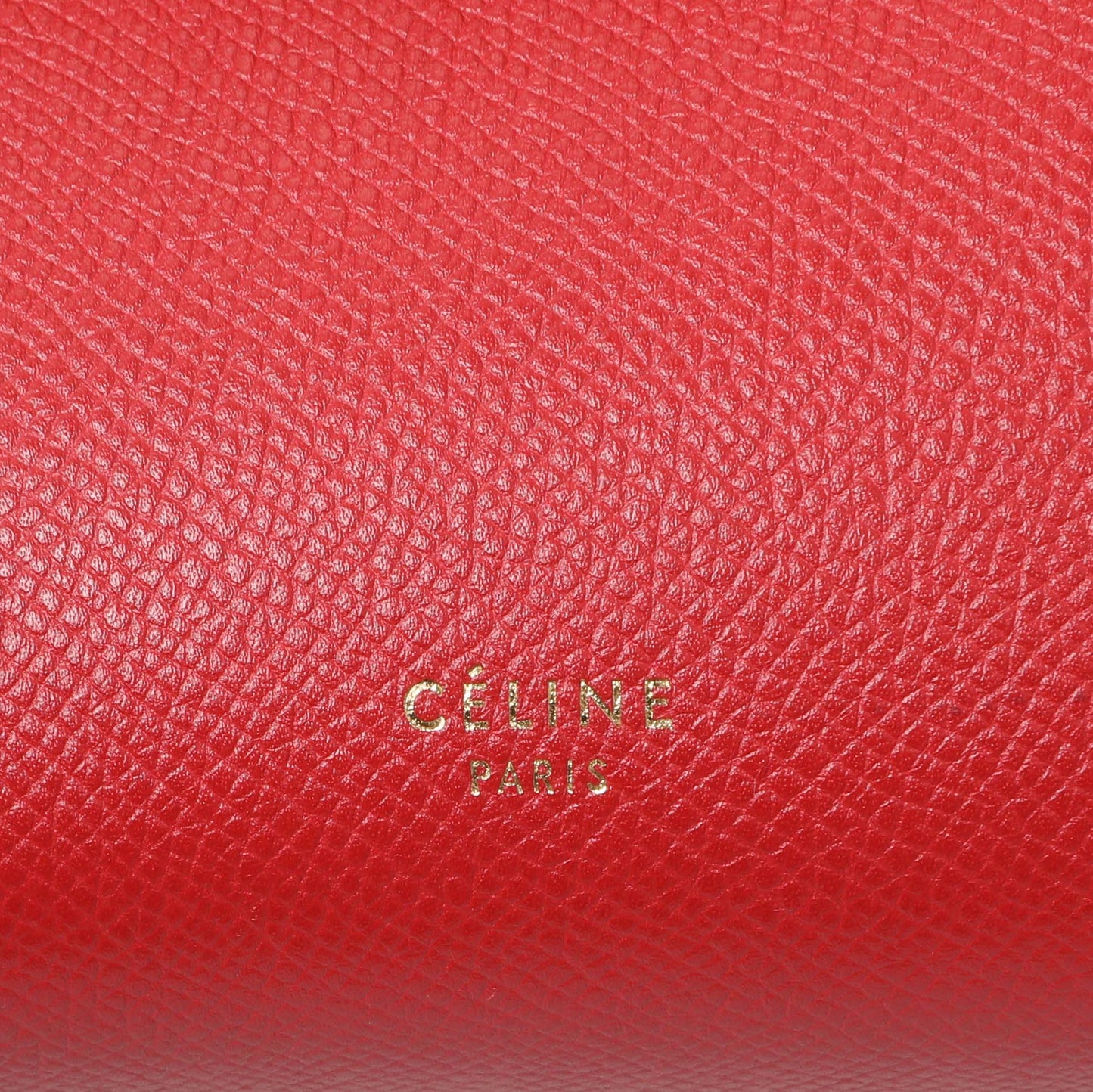Exclusive Celine Red Grained Calfskin Micro Belt Bag — Alternate View 9