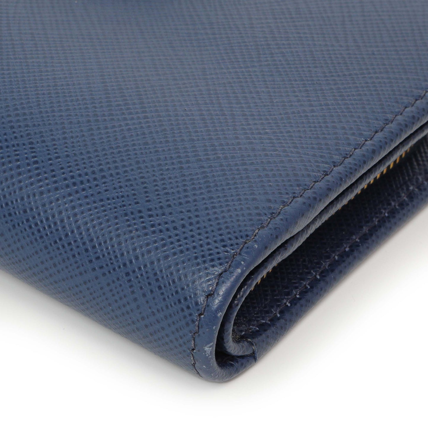 Exclusive Prada Blue Saffiano Small Wallet — Alternate View 7
