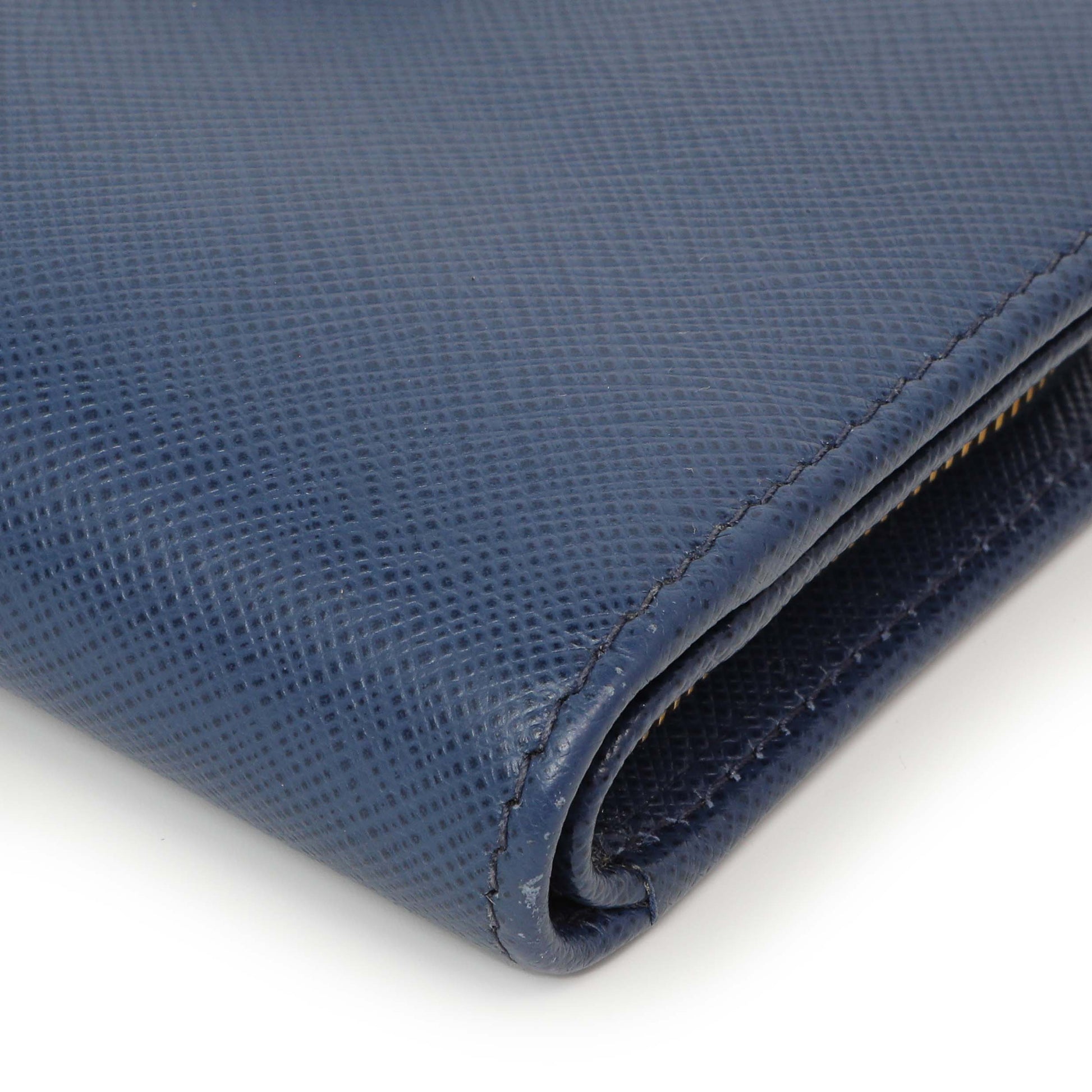 Exclusive Prada Blue Saffiano Small Wallet — Alternate View 7