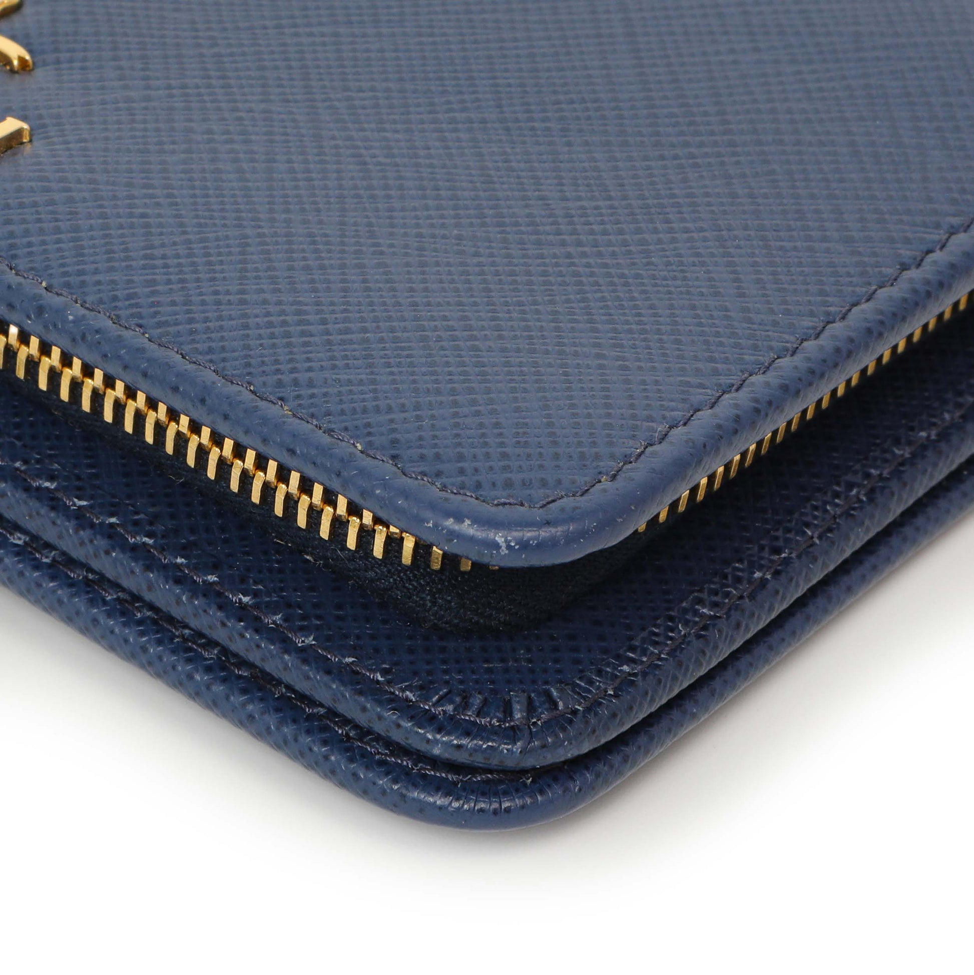 Exclusive Prada Blue Saffiano Small Wallet — Alternate View 9