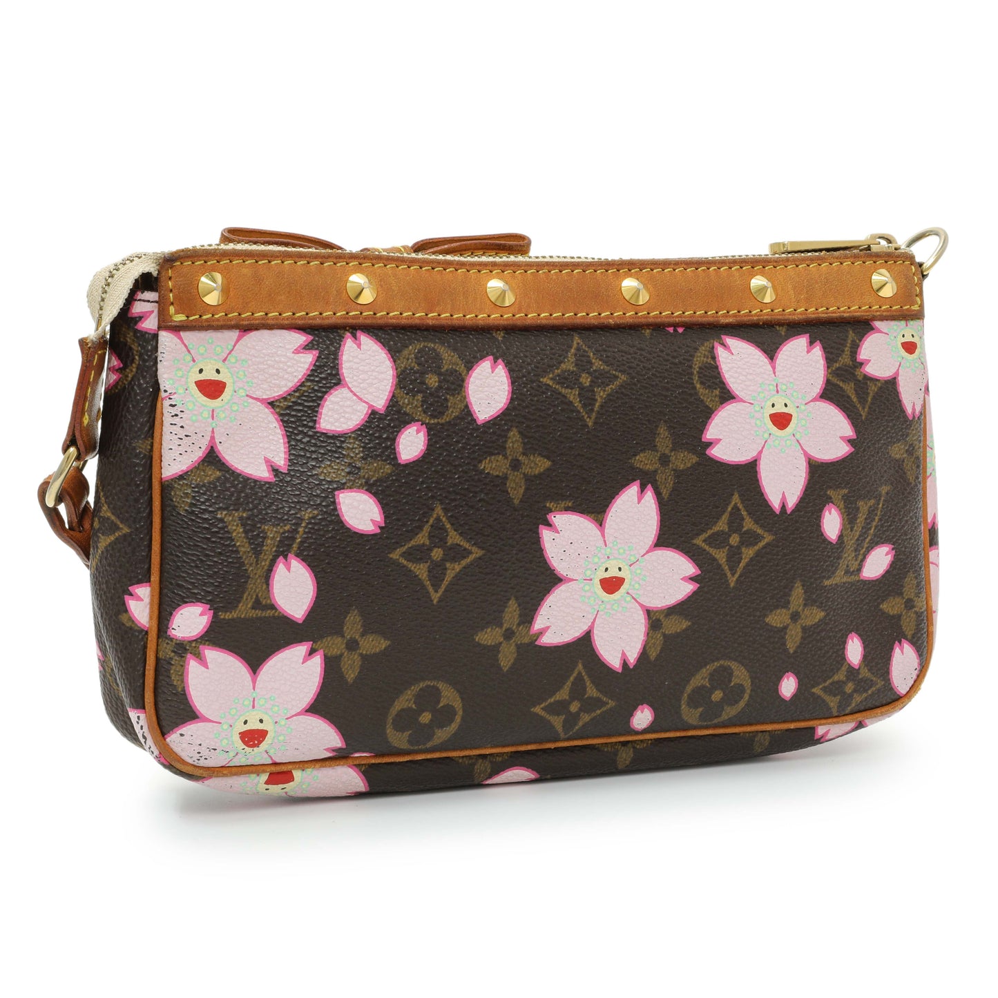 Exclusive Louis Vuitton Monogram Cherry Blossom Pochette Accessories — Side View