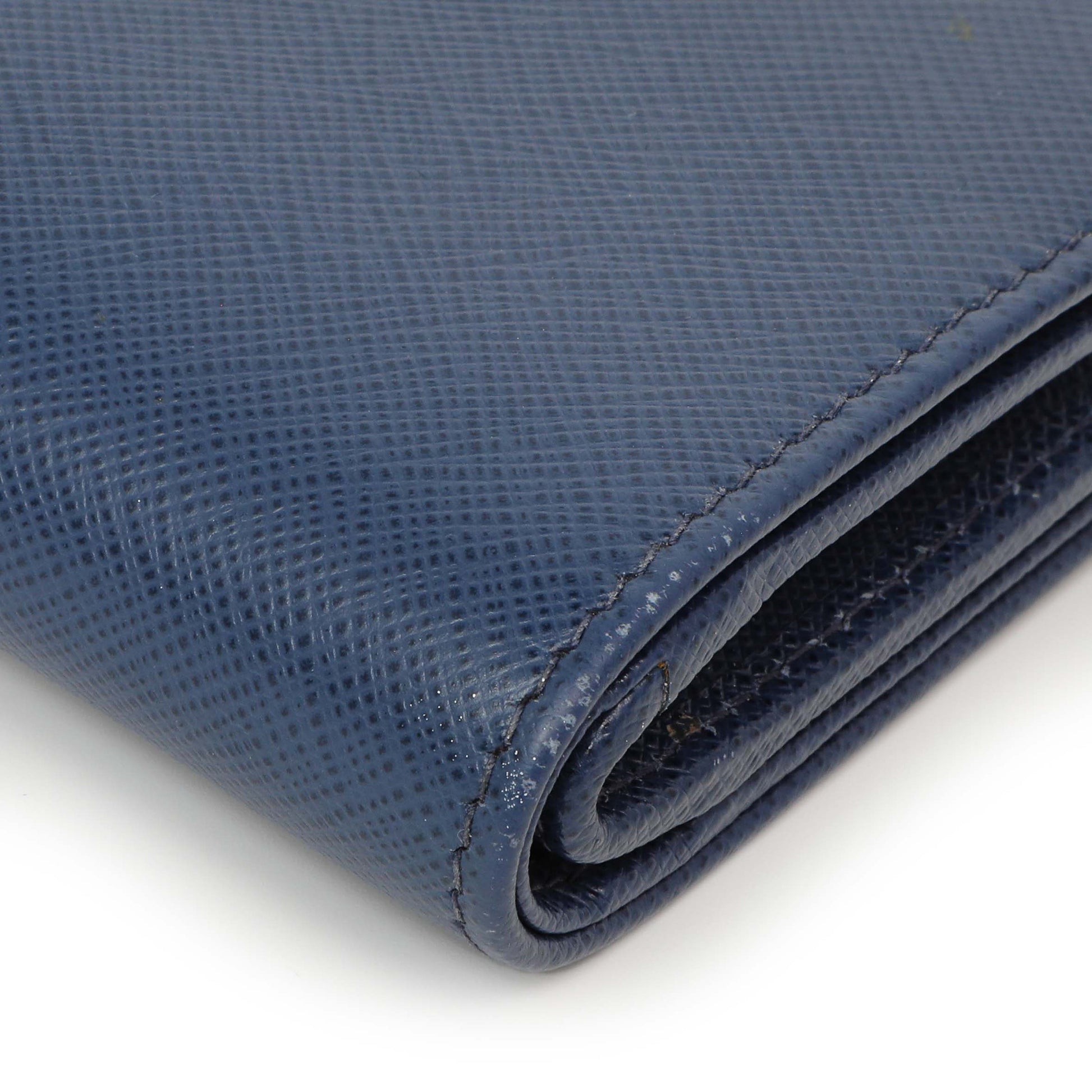 Exclusive Prada Blue Saffiano Small Wallet — Alternate View 11