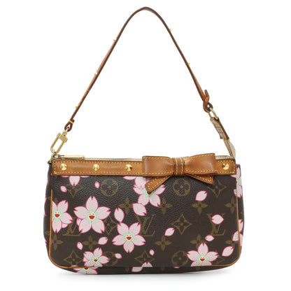 Exclusive Louis Vuitton Monogram Cherry Blossom Pochette Accessories — Front View