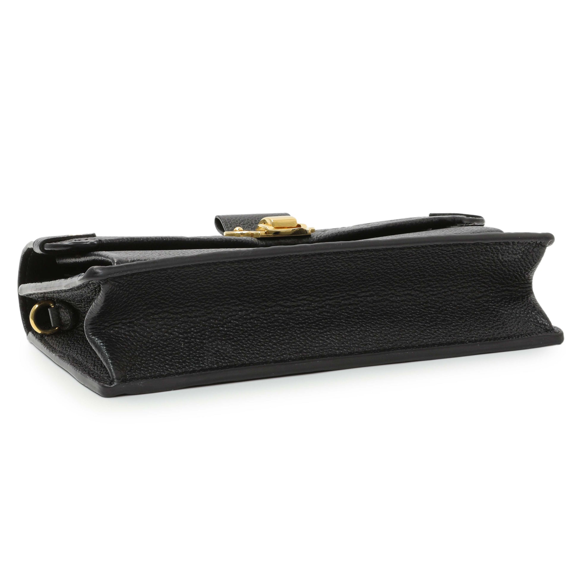 Exclusive Louis Vuitton Black Empreinte Vavin Chain Wallet — Back View