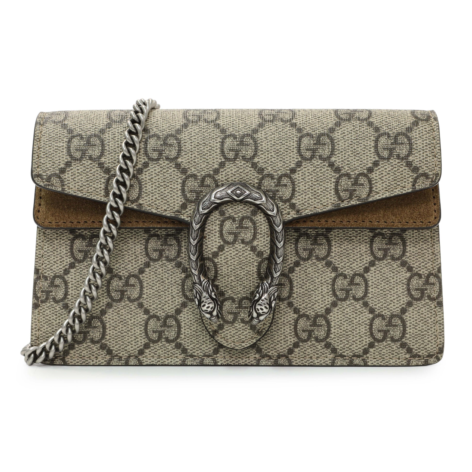 Exclusive Gucci GG Supreme Monogram Super Mini Dionysus — Front View