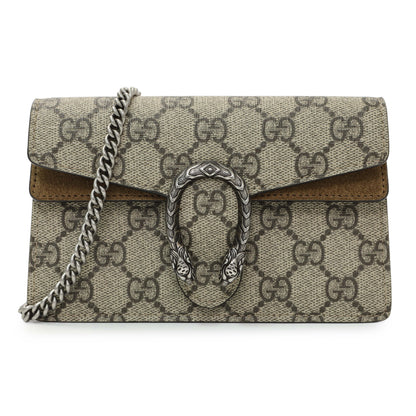 Exclusive Gucci GG Supreme Monogram Super Mini Dionysus — Front View
