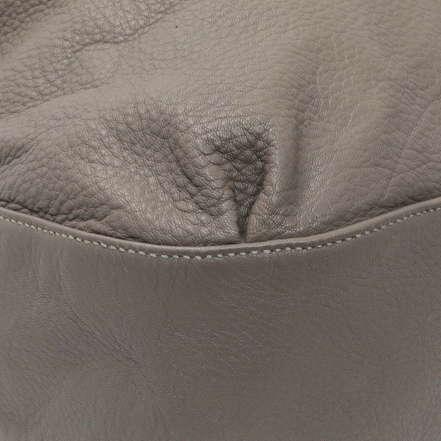 Exclusive Gucci Grey Calfskin G Wave Shoulder Bag — Top View