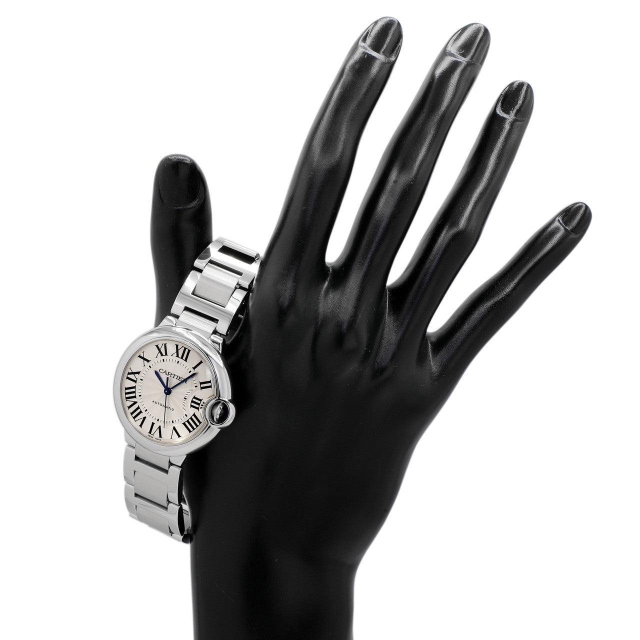 Exclusive Cartier Stainless Steel Ballon Bleu 36mm Automatic W6920046 — Detail View