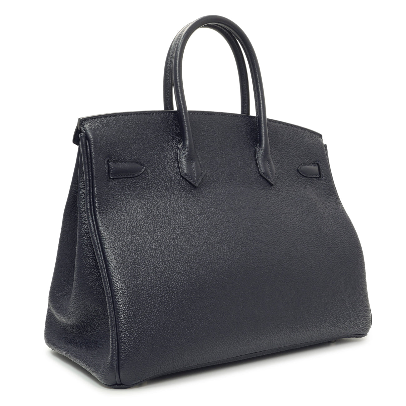 Exclusive Hermes Bleu Nuit Togo Birkin 35 — Side View
