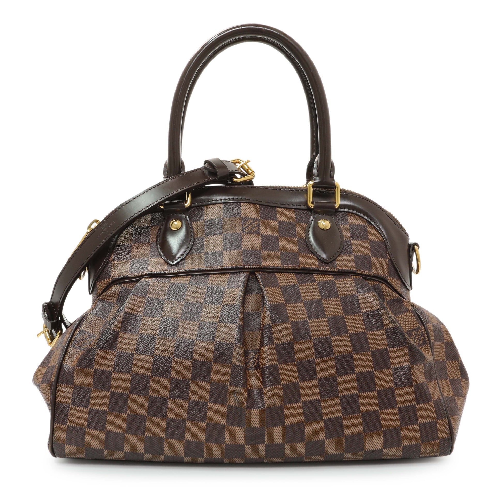 Exclusive Louis Vuitton Damier Ebene Trevi PM — Front View