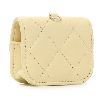Exclusive Chanel Yellow Lambskin Airpod Pro Holder — Back View
