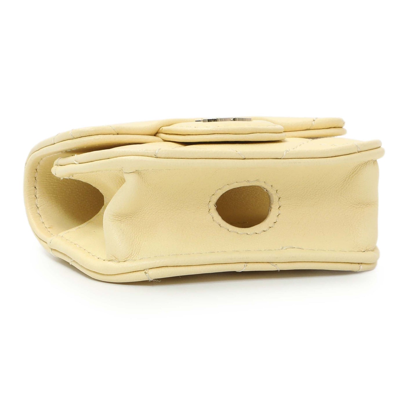 Exclusive Chanel Yellow Lambskin Airpod Pro Holder — Top View