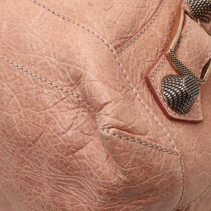 Exclusive Balenciaga Pink Agneau Giant 21 Hardware Day Hobo — Detail View