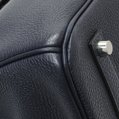 Exclusive Hermes Bleu Nuit Togo Birkin 35 — Top View