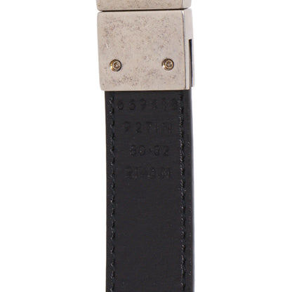 Exclusive Gucci GG Supreme Monogram Double G Reversible 20mm Belt — Top View