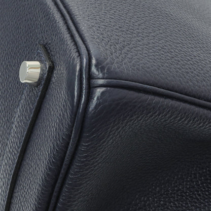 Exclusive Hermes Bleu Nuit Togo Birkin 35 — Alternate View 7