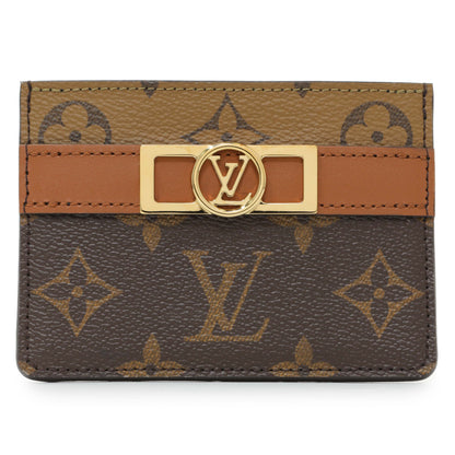 Exclusive Louis Vuitton Reverse Monogram Dauphine Card Holder — Front View