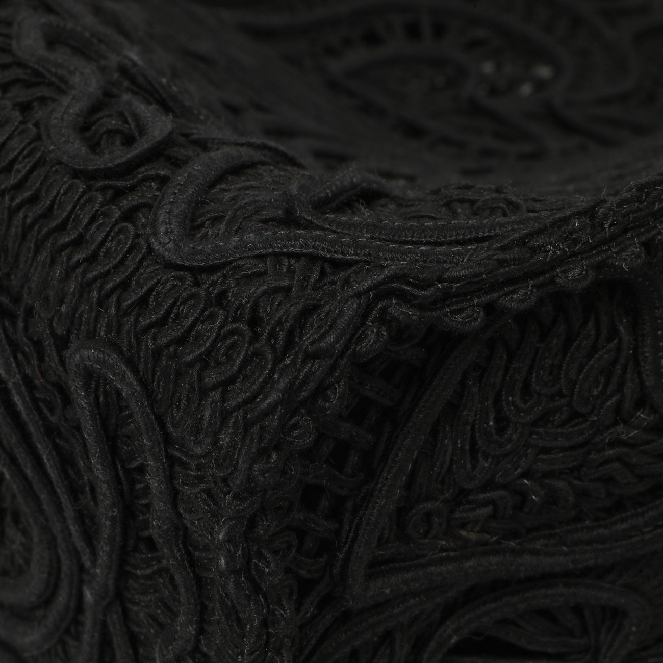 Exclusive Dolce & Gabbana Black Cordonetto Lace Tote — Top View