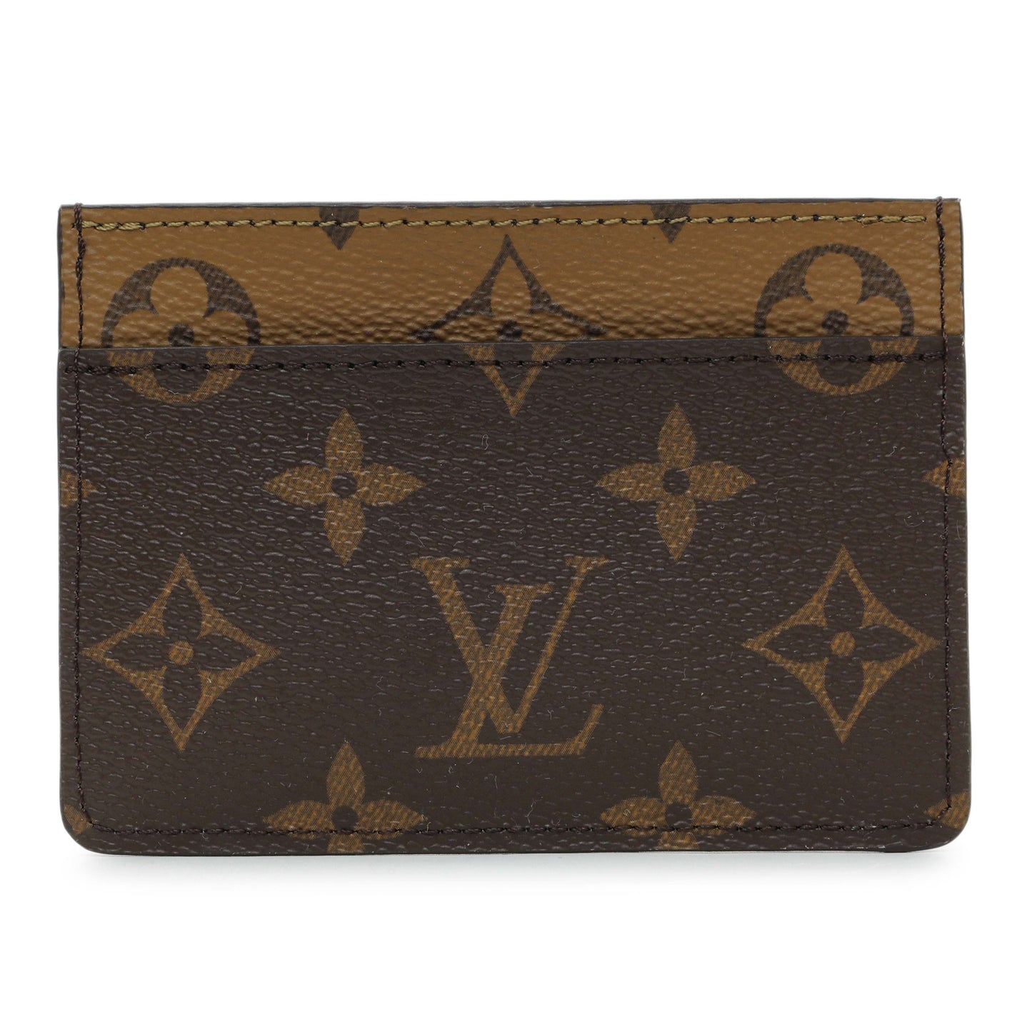 Exclusive Louis Vuitton Reverse Monogram Dauphine Card Holder — Side View
