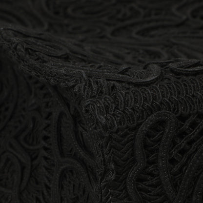 Exclusive Dolce & Gabbana Black Cordonetto Lace Tote — Detail View