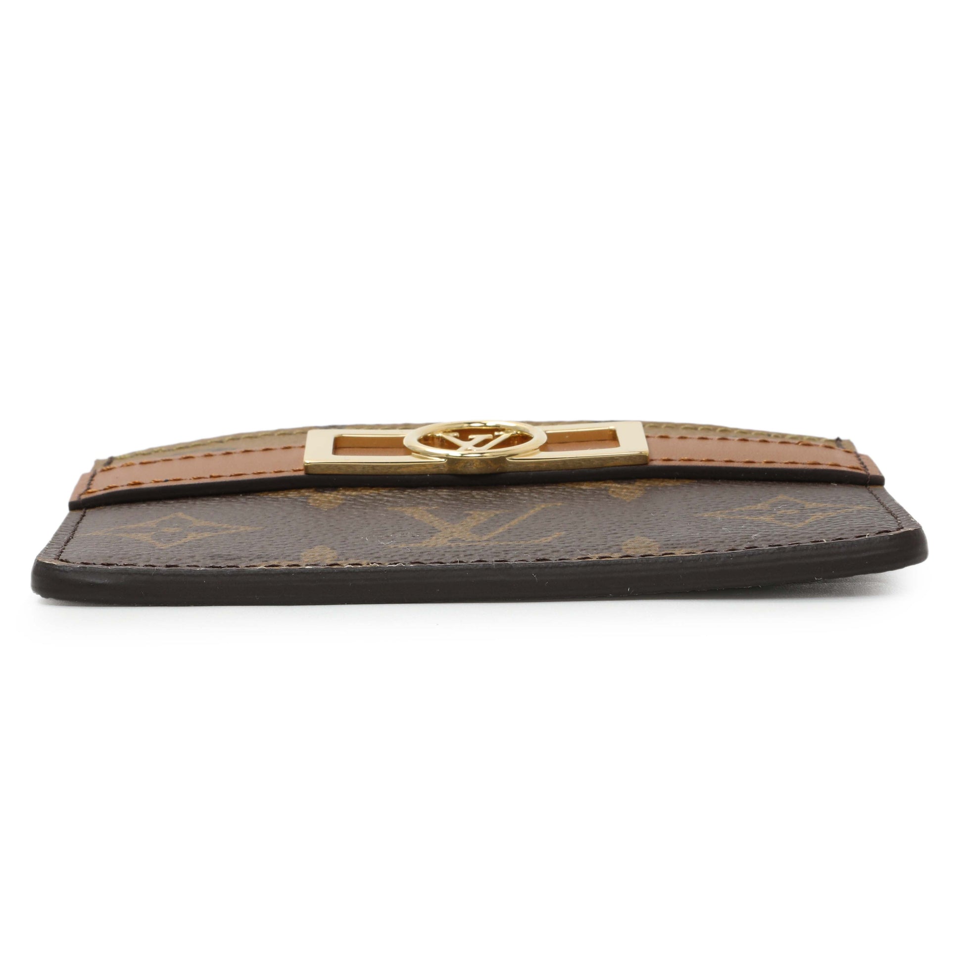 Exclusive Louis Vuitton Reverse Monogram Dauphine Card Holder — Back View