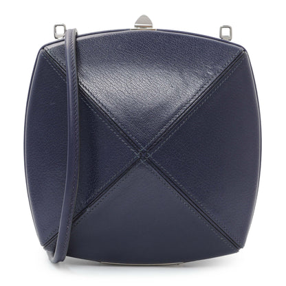 Exclusive Hermes Purple Clou Medor Clutch — Front View