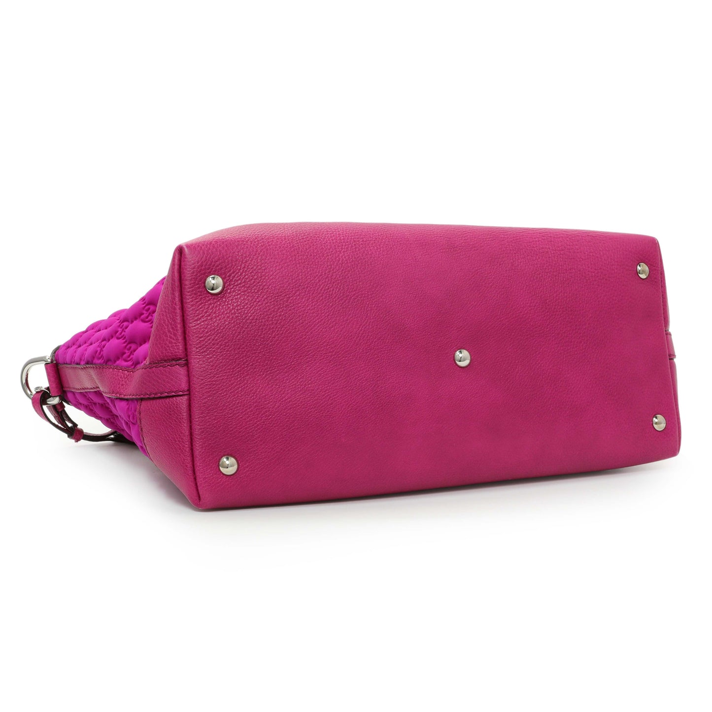 Exclusive Gucci Fuchsia Guccissima Neoprene Techno Tote — Back View