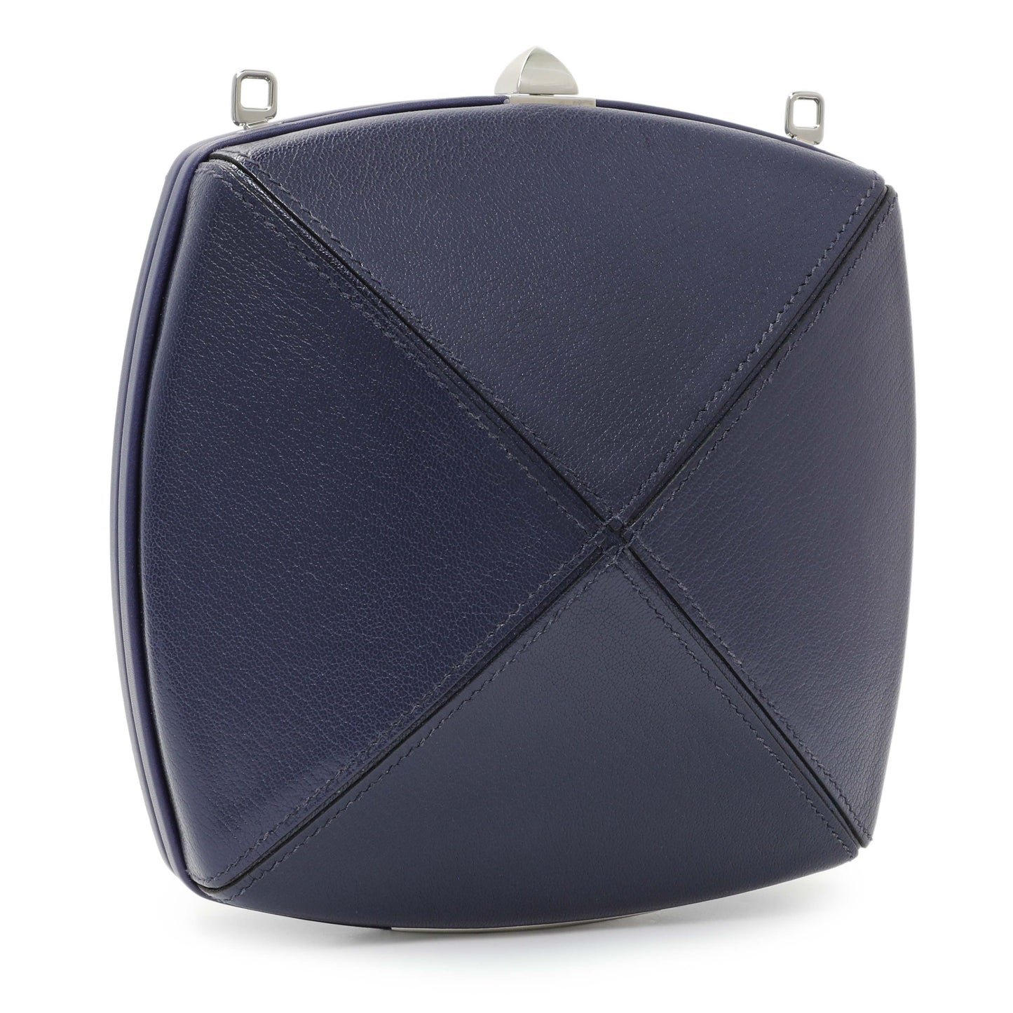 Exclusive Hermes Purple Clou Medor Clutch — Side View