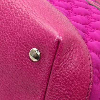 Exclusive Gucci Fuchsia Guccissima Neoprene Techno Tote — Detail View