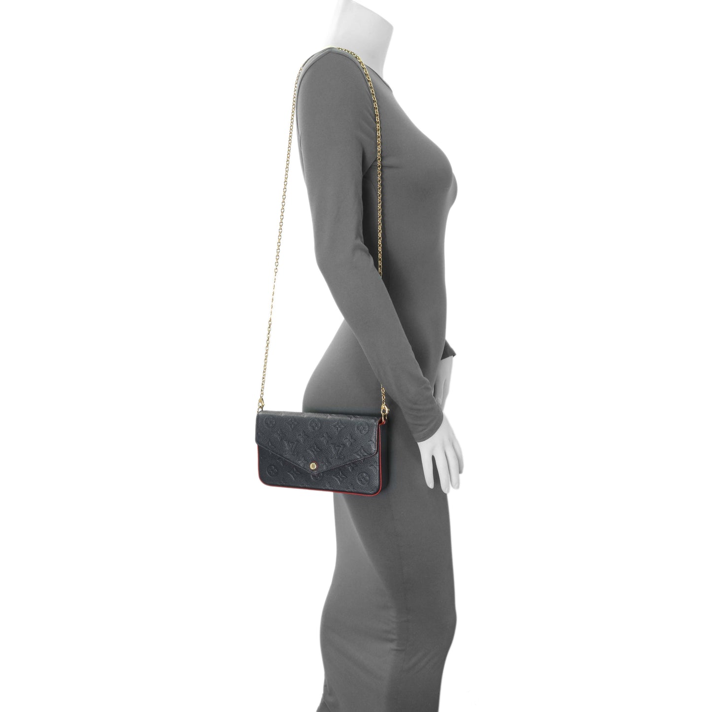 Exclusive Louis Vuitton Marine Rouge Empreinte Felicie Pochette — Alternate View 7