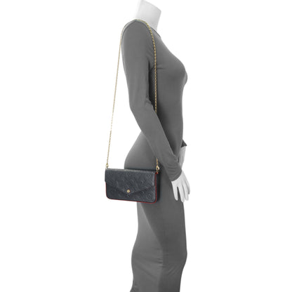 Exclusive Louis Vuitton Marine Rouge Empreinte Felicie Pochette — Alternate View 7