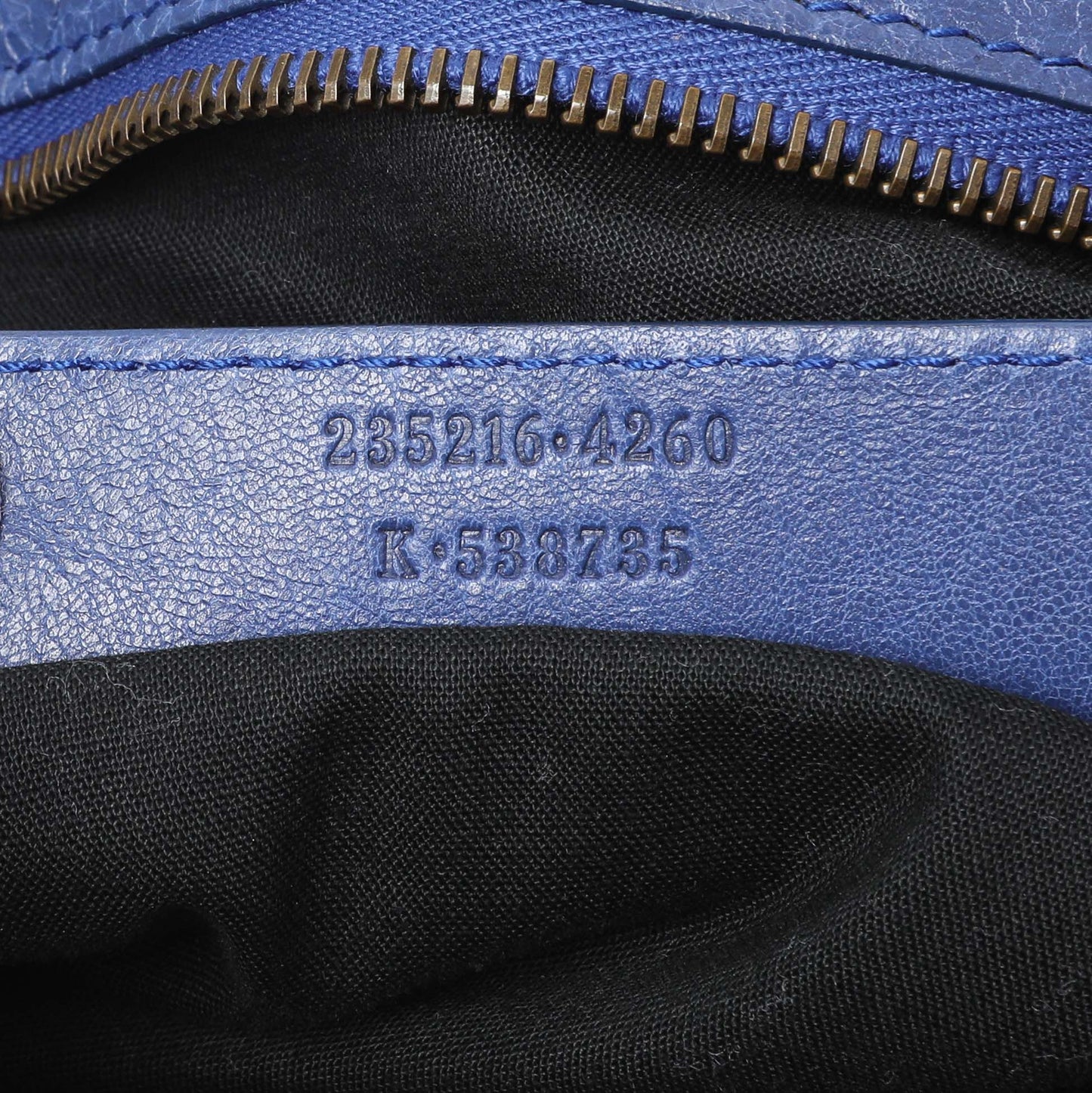 Exclusive Balenciaga Blue Agneau Classic Hardware Velo — Alternate View 10