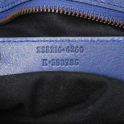 Exclusive Balenciaga Blue Agneau Classic Hardware Velo — Alternate View 10