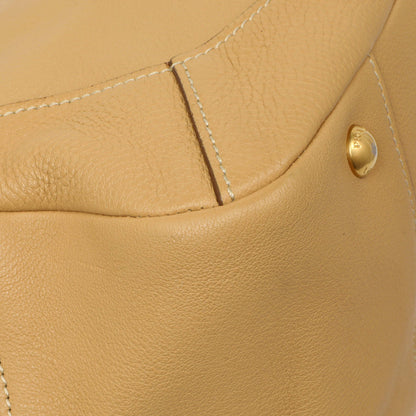 Exclusive Prada Beige Vitello Daino Shoulder Bag — Top View