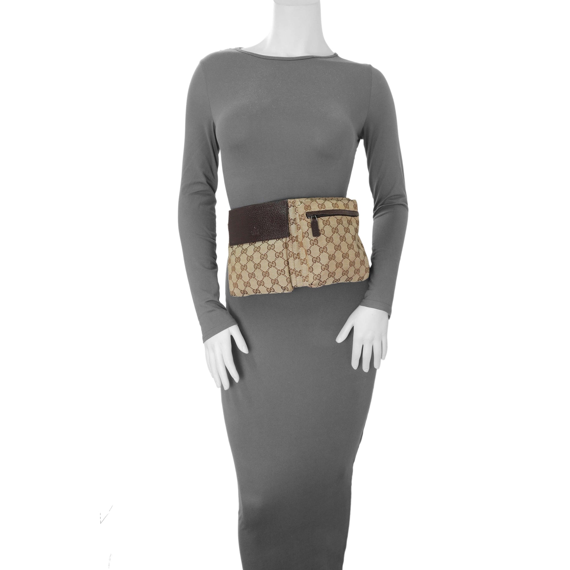 Exclusive Gucci Monogram Double Pocket Belt Bag — Alternate View 7