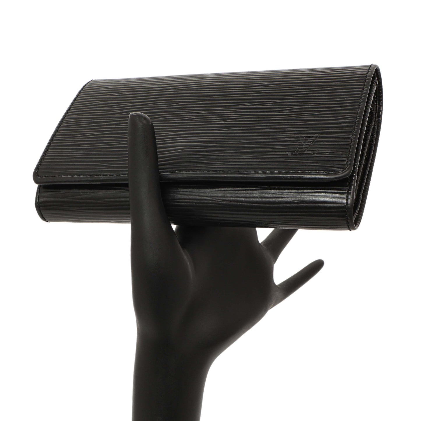Exclusive Louis Vuitton Black Epi Porte-Monnaie Billets Tresor Wallet — Alternate View 7