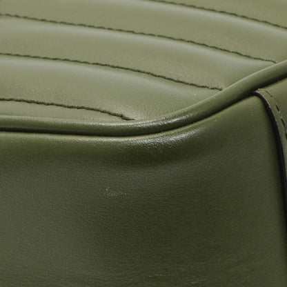 Exclusive Gucci Green Calfskin Matelasse Aria Small GG Marmont Shoulder Bag — Lifestyle View