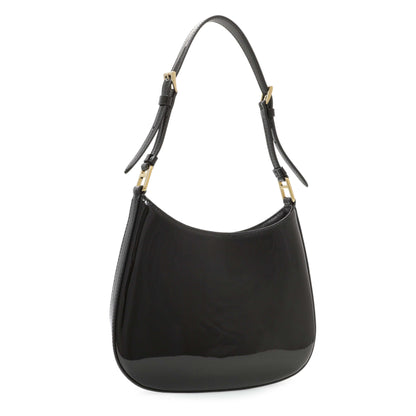 Exclusive Prada Black Patent Cleo Bag — Side View
