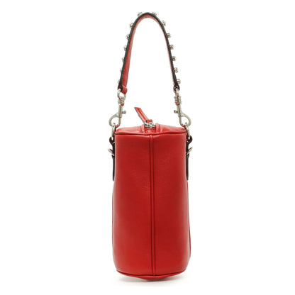 Exclusive Miu Miu Red Goatskin Tassel Crossbody — Side View