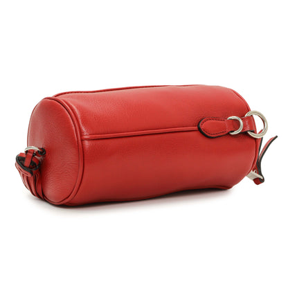 Exclusive Miu Miu Red Goatskin Tassel Crossbody — Back View