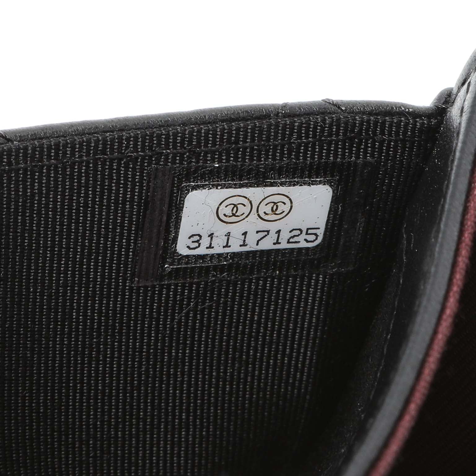 Exclusive Chanel Black Lambskin Quilted Flap Card Holder Wallet — Alternate View 7