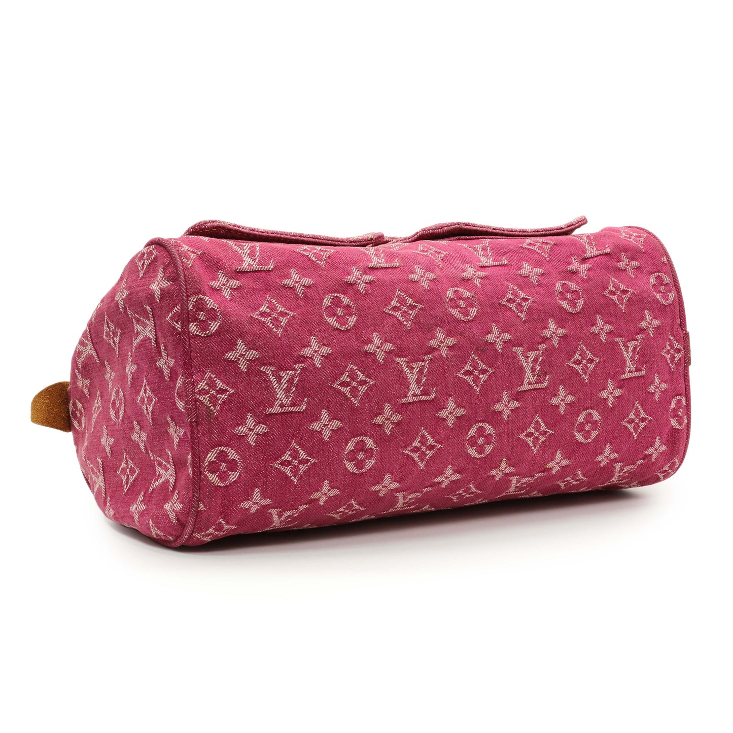 Exclusive Louis Vuitton Pink Monogram Denim Neo Speedy — Back View