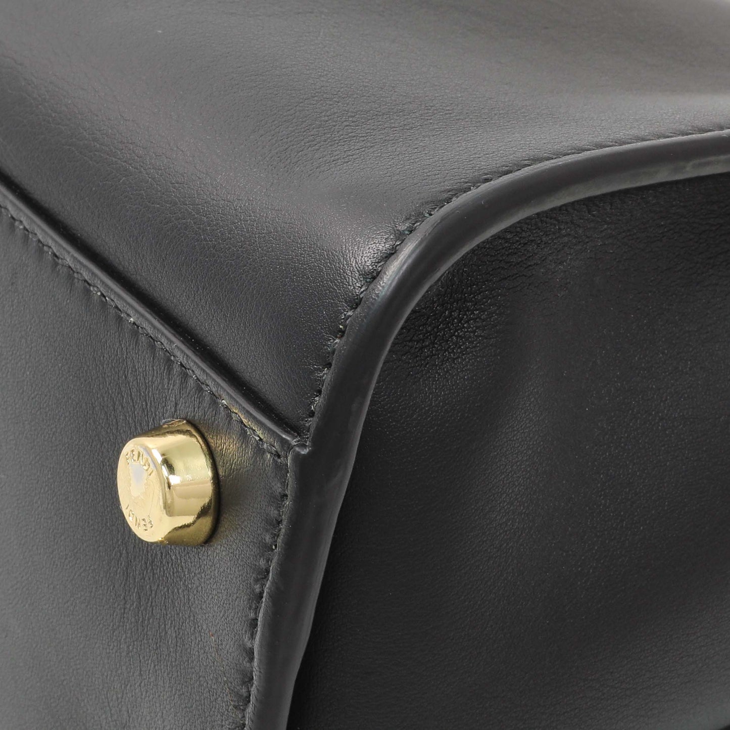 Exclusive Fendi Black Vitello Medium Peekaboo Iconic Essentially Satchel — Alternate View 7