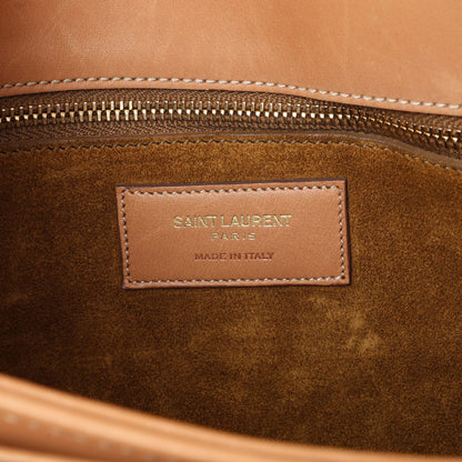 Exclusive Saint Laurent Calfskin University Shoulder Bag — Lifestyle View