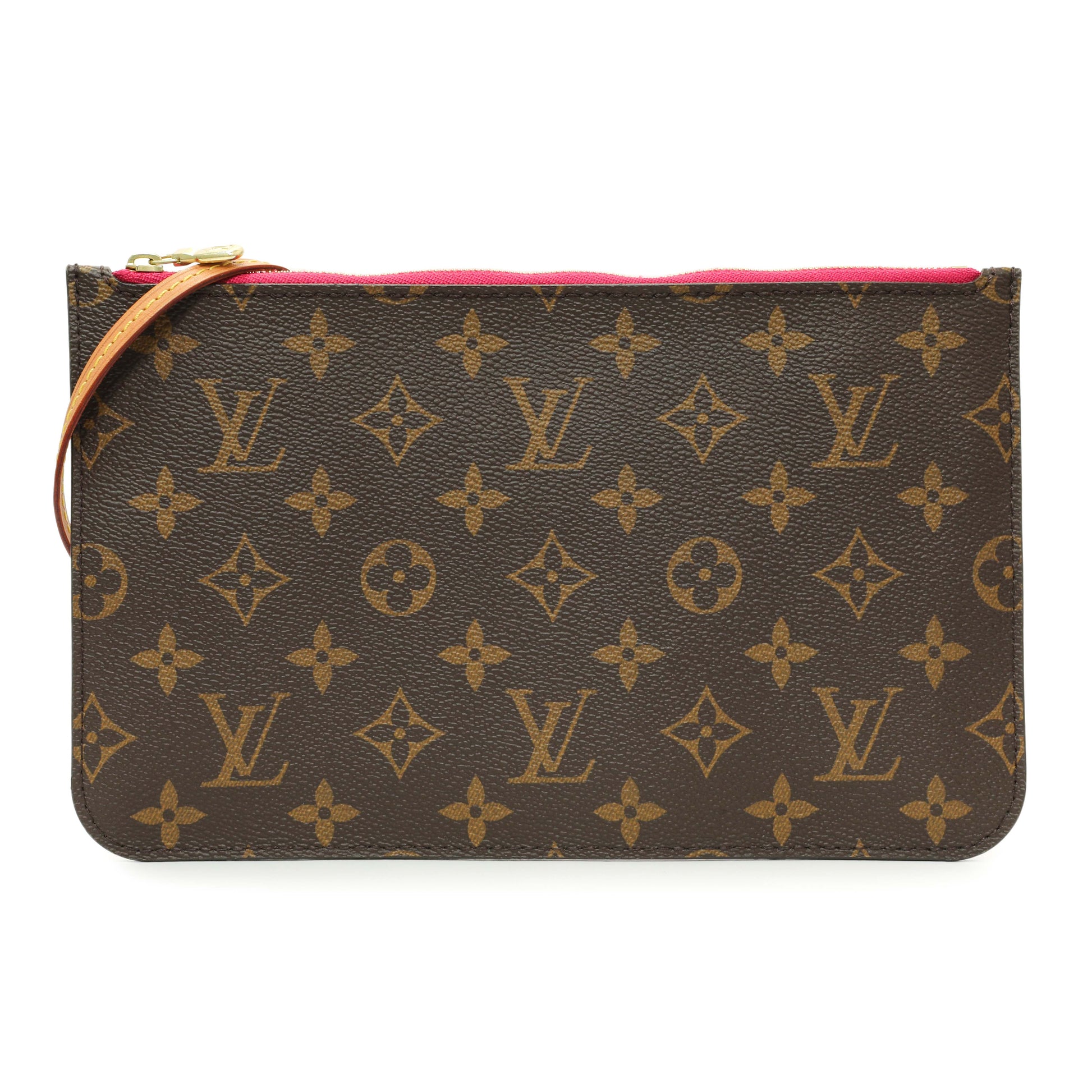 Exclusive Louis Vuitton Monogram Neverfull Pochette MM/GM — Front View
