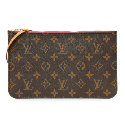 Exclusive Louis Vuitton Monogram Neverfull Pochette MM/GM — Front View