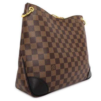 Exclusive Louis Vuitton Damier Ebene Black Odeon MM — Side View